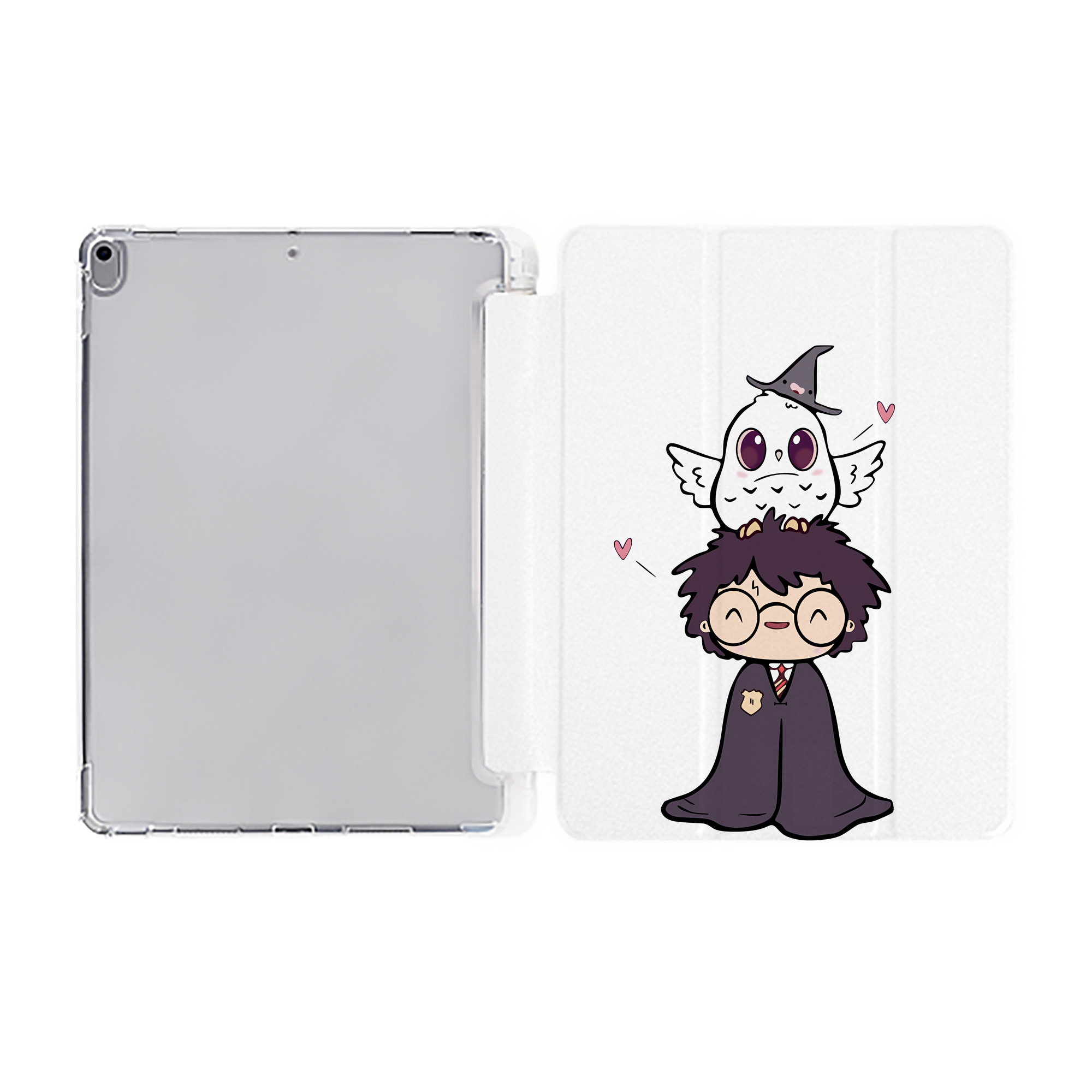 （画像用） Harry Potter ハリー・ポッターシリーズ IPad ケース ペン収納付き 三つ折りスタンド PUレザー×シリコン 対応機種9.5/10.5/10.9インチ